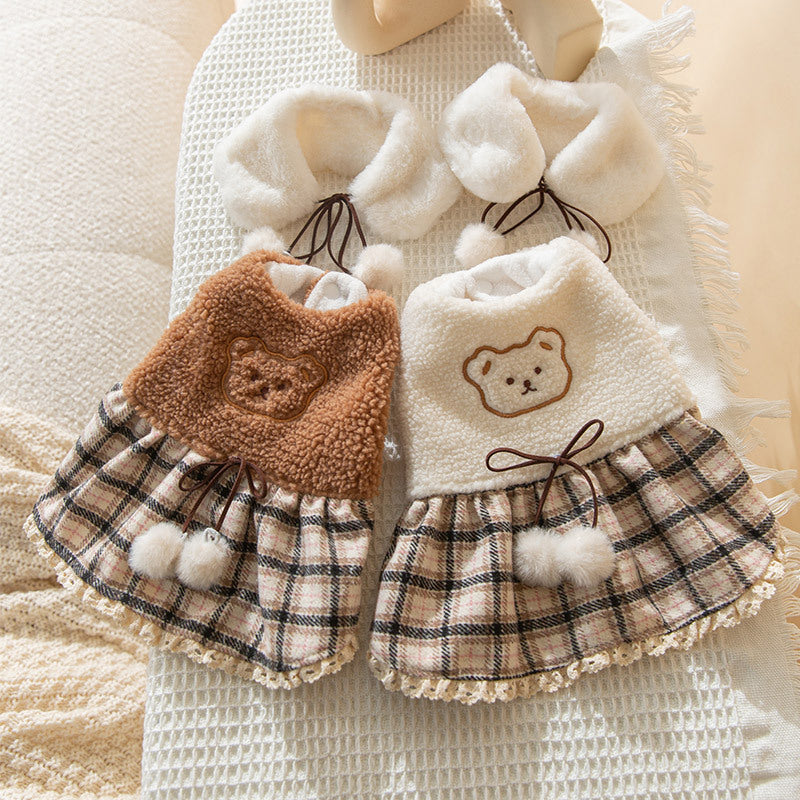 Winter Dog Coat With Scarf