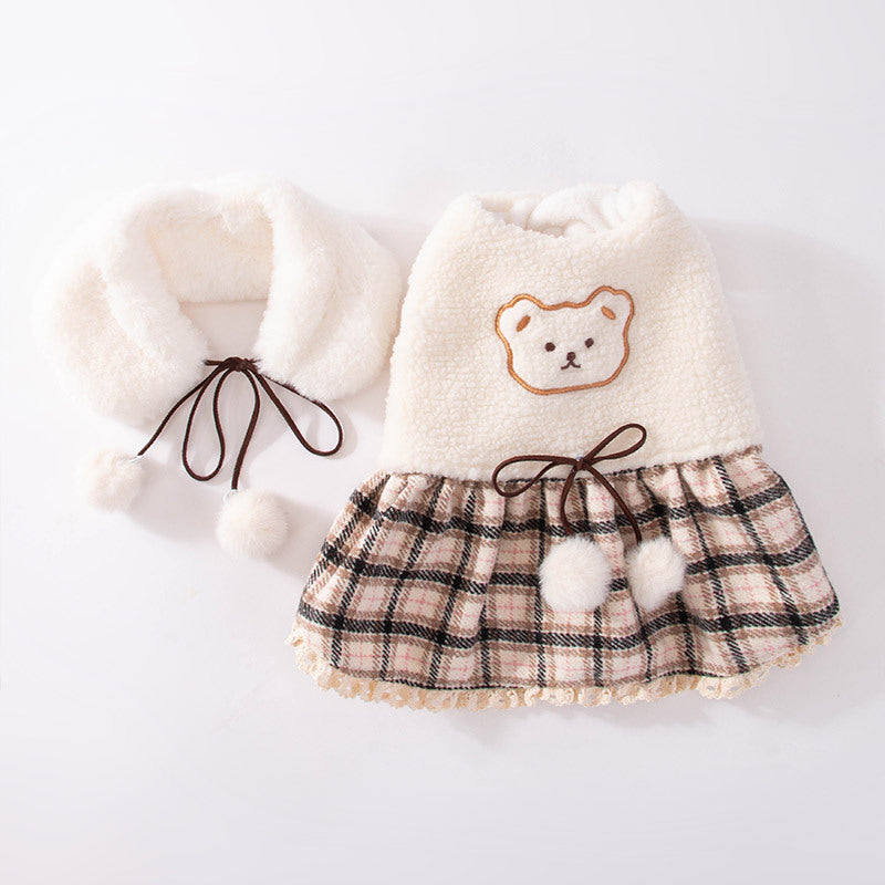 Winter Dog Coat With Scarf
