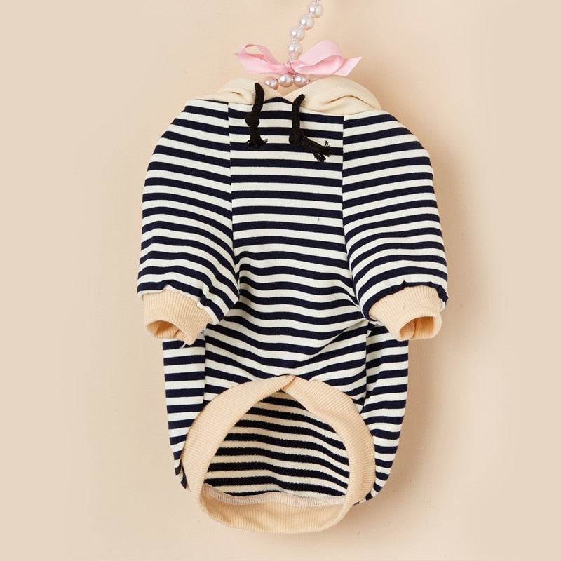 Stripe Hoodie For Dogs