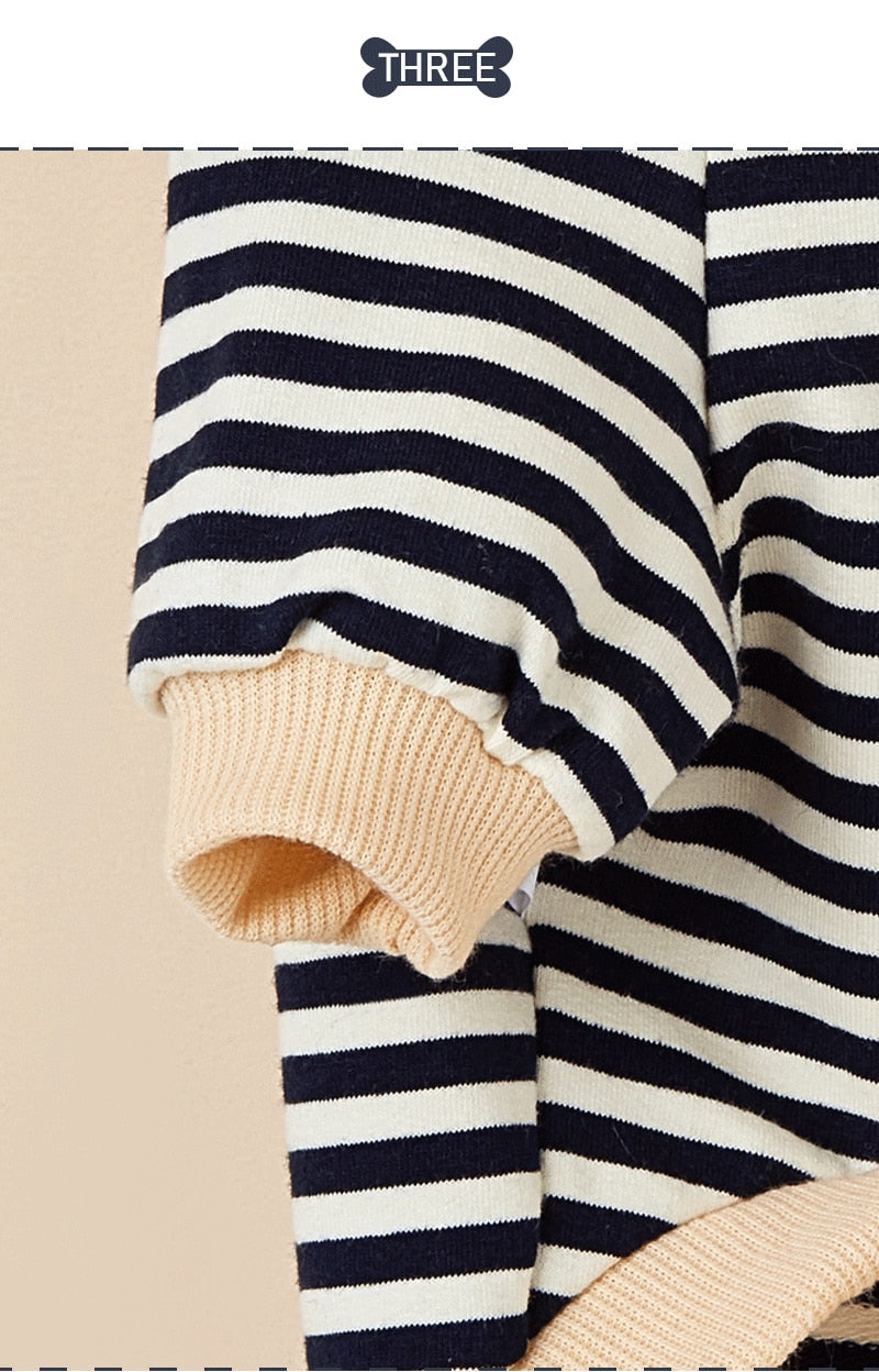 Stripe Hoodie For Dogs