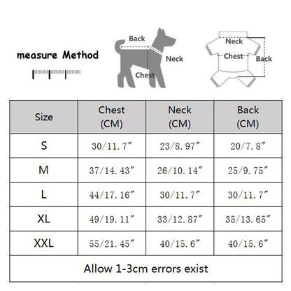 Warm Dog Harness For Winters